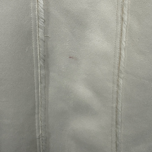 🥳 H P 🥳🙌🎉Coldwater Creek Suede Faux Fur Coat PM - Picture 8 of 10